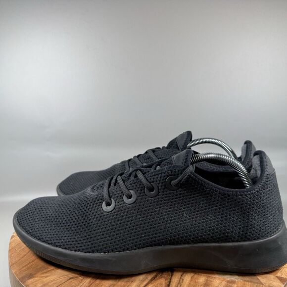 S Allbirds Mens Tree Runners Black Running Shoes Sneakers Size 11 - Picture 3 of 8